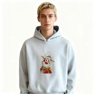 Hoodies Men's Clothing Christmas Graphic Sweatshirts Man Solid Hooded Fitness Y2k Vintage Pastel Korean Style Sports Loose 2025